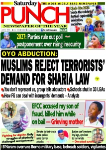 NIGERIA FRONT PAGES NEWS